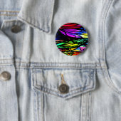 Rainbow-Hartglas-Farbiger Extravaganter Spaß Button (Beispiel)