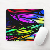 Rainbow-Hartglas-Farbiger Extravaganter Spaß Mousepad (Mit Mouse)