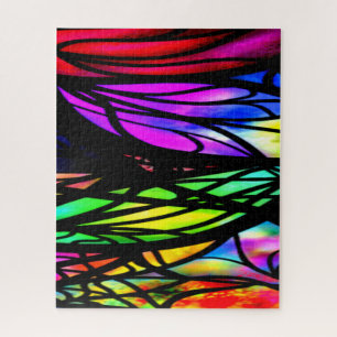 Rainbow-Hartglas-Farbiger Extravaganter Spaß Puzzle
