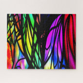 Rainbow-Hartglas-Farbiger Extravaganter Spaß Puzzle (Horizontal)