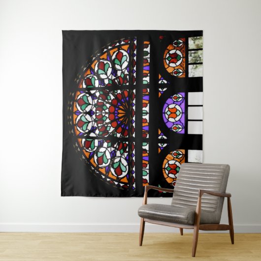 Rainbow-Hartglas-Fenster Wandteppich (Beispiel)