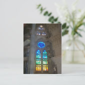 Rainbow-Hartglasfenster Postkarte (Stehend Vorderseite)