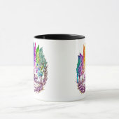"Rainbow Haven: Ein traumhafter Retreat" Tasse (Zentrum)
