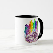 "Rainbow Haven: Ein traumhafter Retreat" Tasse (VorderseiteRechts)