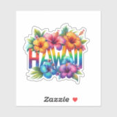 Rainbow Hawaii Aufkleber (Blatt)