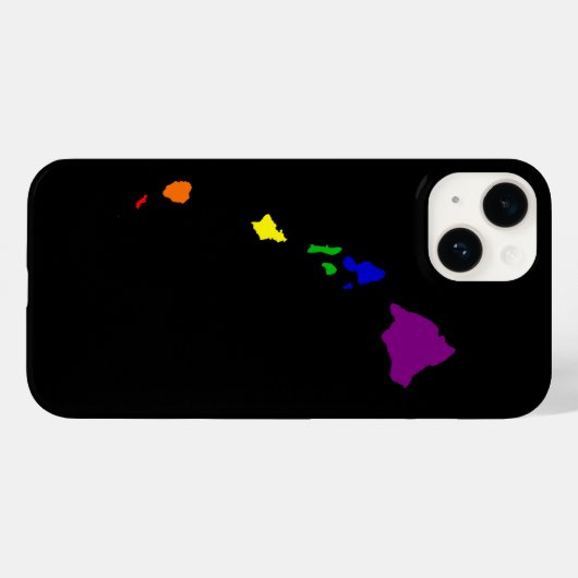 Rainbow Hawaii Case-Mate iPhone Hülle (Rückseite (Horizontal))