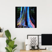 RAINBOW HAWAII EUCALYPTUS TREE-Plakat Poster (Heimbüro)