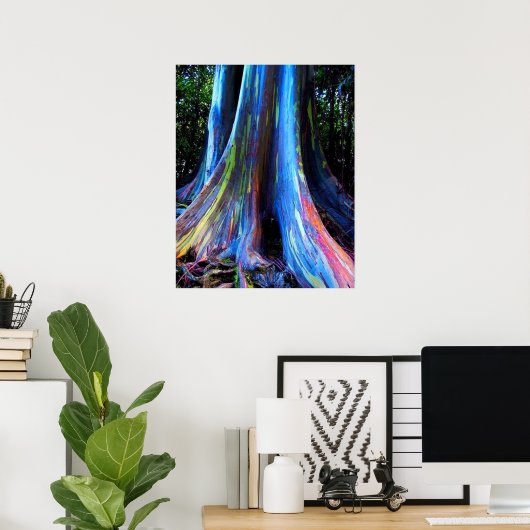 RAINBOW HAWAII EUCALYPTUS TREM POSTER (Heimbüro)