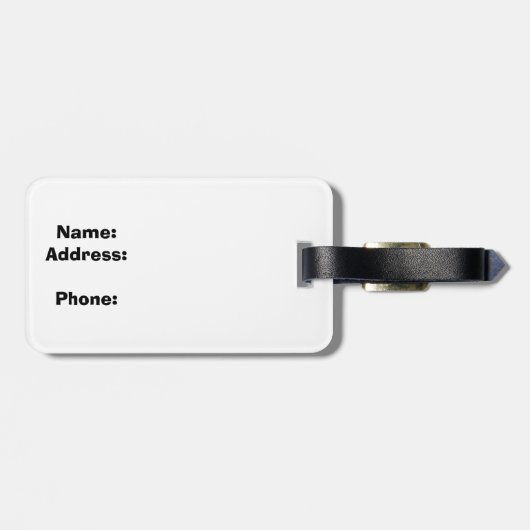 Rainbow Hawaii Gepäckanhänger (Rückseite horizontal)