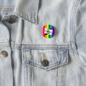 Rainbow He/Him Pronoun Abzeichen Button (Beispiel)