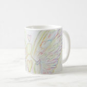 Rainbow Hearguardian Angel Coffee Cup oder Tasse (VorderseiteRechts)