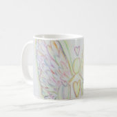 Rainbow Hearguardian Angel Coffee Cup oder Tasse (Vorderseite Links)