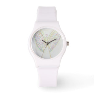 Rainbow Hearguardian Angel Custom Watch Design Armbanduhr