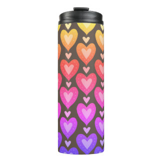 Rainbow Hearmal Thermal Tumbler Thermosbecher