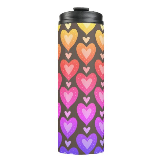 Rainbow Hearmal Thermal Tumbler Thermosbecher (Vorderseite)