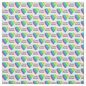 RAINBOW HEARS I LIEBE NURSES STOFF (Muster)