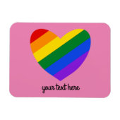 Rainbow Heart #1 Magnet (Horizontal)