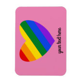 Rainbow Heart #1 Magnet (Vertikal)