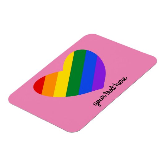 Rainbow Heart #1 Magnet (Linke Seite)