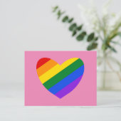 Rainbow Heart #1 Postkarte (Stehend Vorderseite)