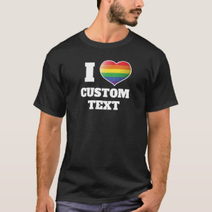 Rainbow Heart 3D Icon T-Shirt