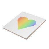 Rainbow Heart Accent Keramik Tile Fliese (Seite)