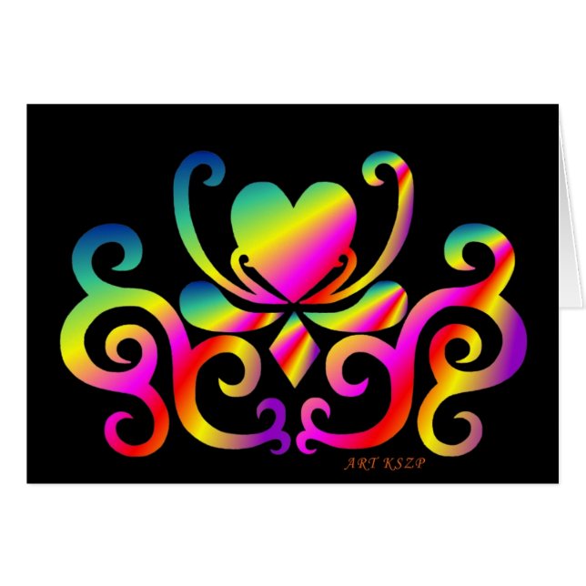 Rainbow Heart and Lily (Vorderseite (Horizontal))