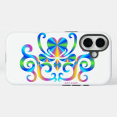 Rainbow Heart and Lily Case-Mate iPhone Hülle (Rückseite (Horizontal))