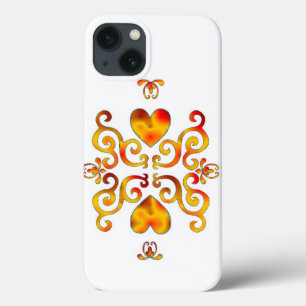 Rainbow Heart and Lily Case-Mate iPhone Hülle