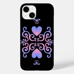 Rainbow Heart and Lily Case-Mate iPhone 14 Hülle
