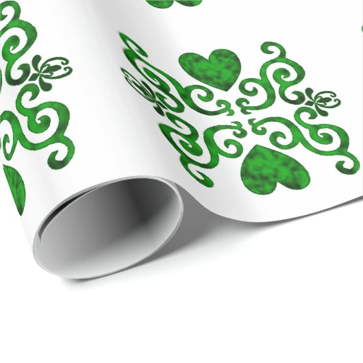 Rainbow Heart and Lily Geschenkpapier (Rolleneckpunkt)