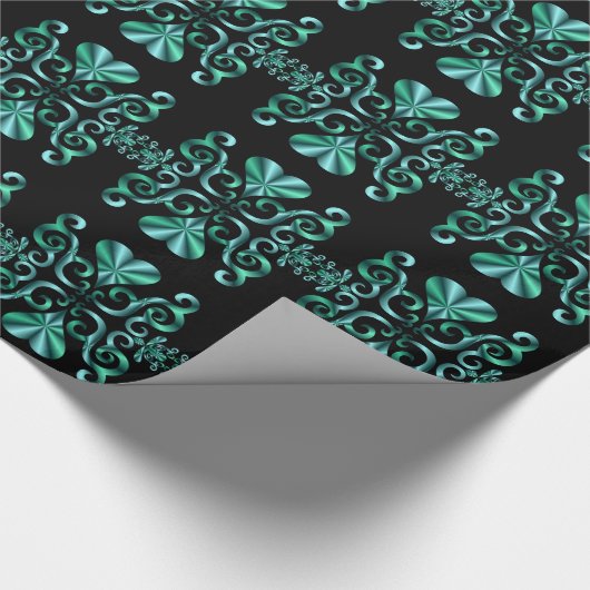 Rainbow Heart and Lily Geschenkpapier (Ecke)