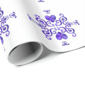 Rainbow Heart and Lily Geschenkpapier (Rolleneckpunkt)