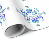 Rainbow Heart and Lily Geschenkpapier (Rolleneckpunkt)