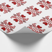 Rainbow Heart and Lily Geschenkpapier (Ecke)
