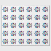 Rainbow Heart and Lily Geschenkpapier (Flach)