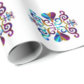 Rainbow Heart and Lily Geschenkpapier (Rolleneckpunkt)