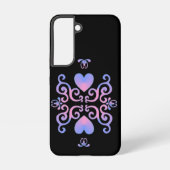 Rainbow Heart and Lily Samsung Galaxy Hülle (Rückseite)