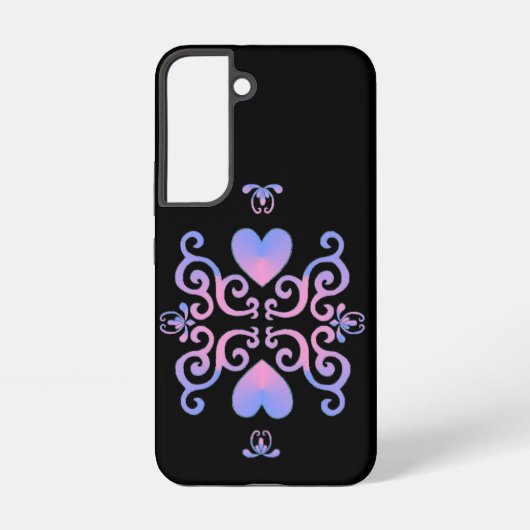 Rainbow Heart and Lily Samsung Galaxy Hülle (Rückseite)