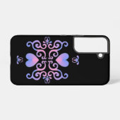 Rainbow Heart and Lily Samsung Galaxy Hülle (Rückseite (Horizontal))