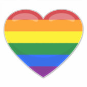 Rainbow Heart Aufkleber (Vorderseite)