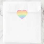 Rainbow Heart - Aufkleber (Tasche)