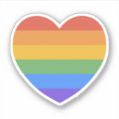 Rainbow Heart Aufkleber (Vorderseite)