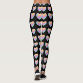 Rainbow Heart Black Leggings (Rückseite)