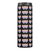 Rainbow Heart Black Thermosbecher (Rückseite)