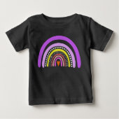 Rainbow Heart Boho Doodle T-Shirt (Vorderseite)
