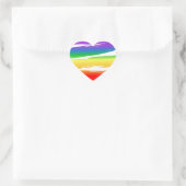 Rainbow-Heart-Brush-Effekt Herz-Aufkleber (Tasche)