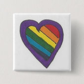 Rainbow Heart Button (Vorderseite)