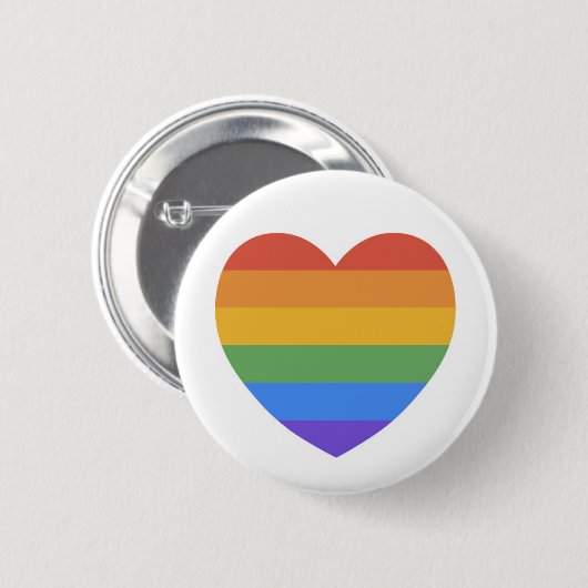 Rainbow Heart Button (Vorne & Hinten)