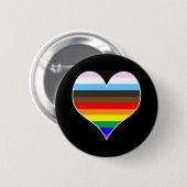 Rainbow Heart Button (Vorne & Hinten)